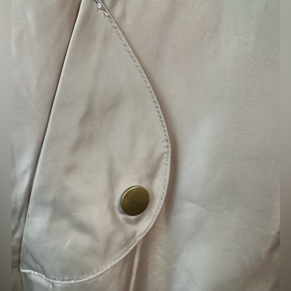 CALI LOVE USA/TAN BLACK BOMBER JACKET FULL ZIP UP - Picture 9 of 14